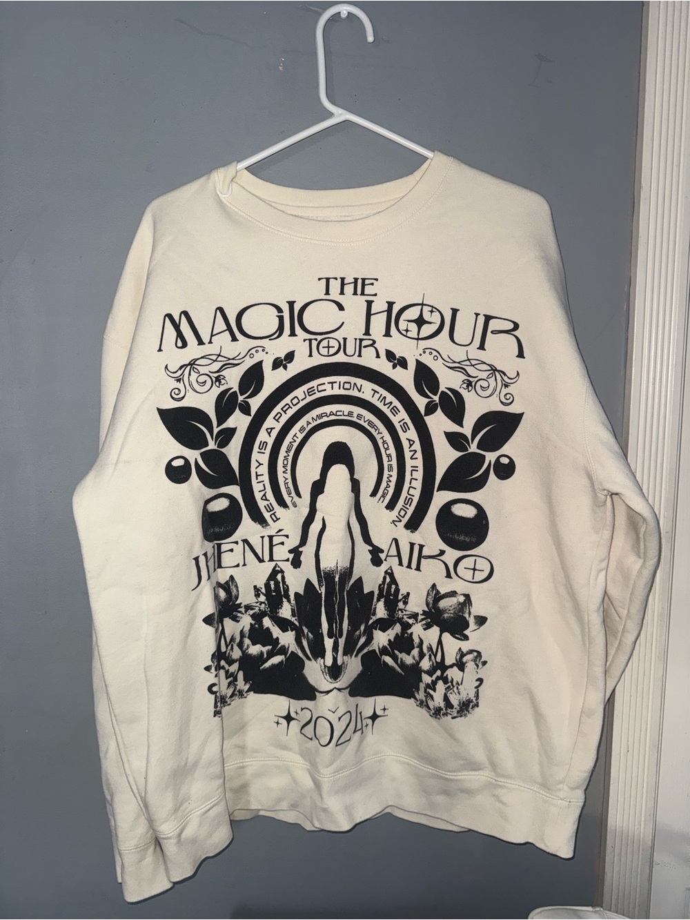 Jhene Aiko Magic Hour Tour Cream Graphic Unisex Sweatshirt